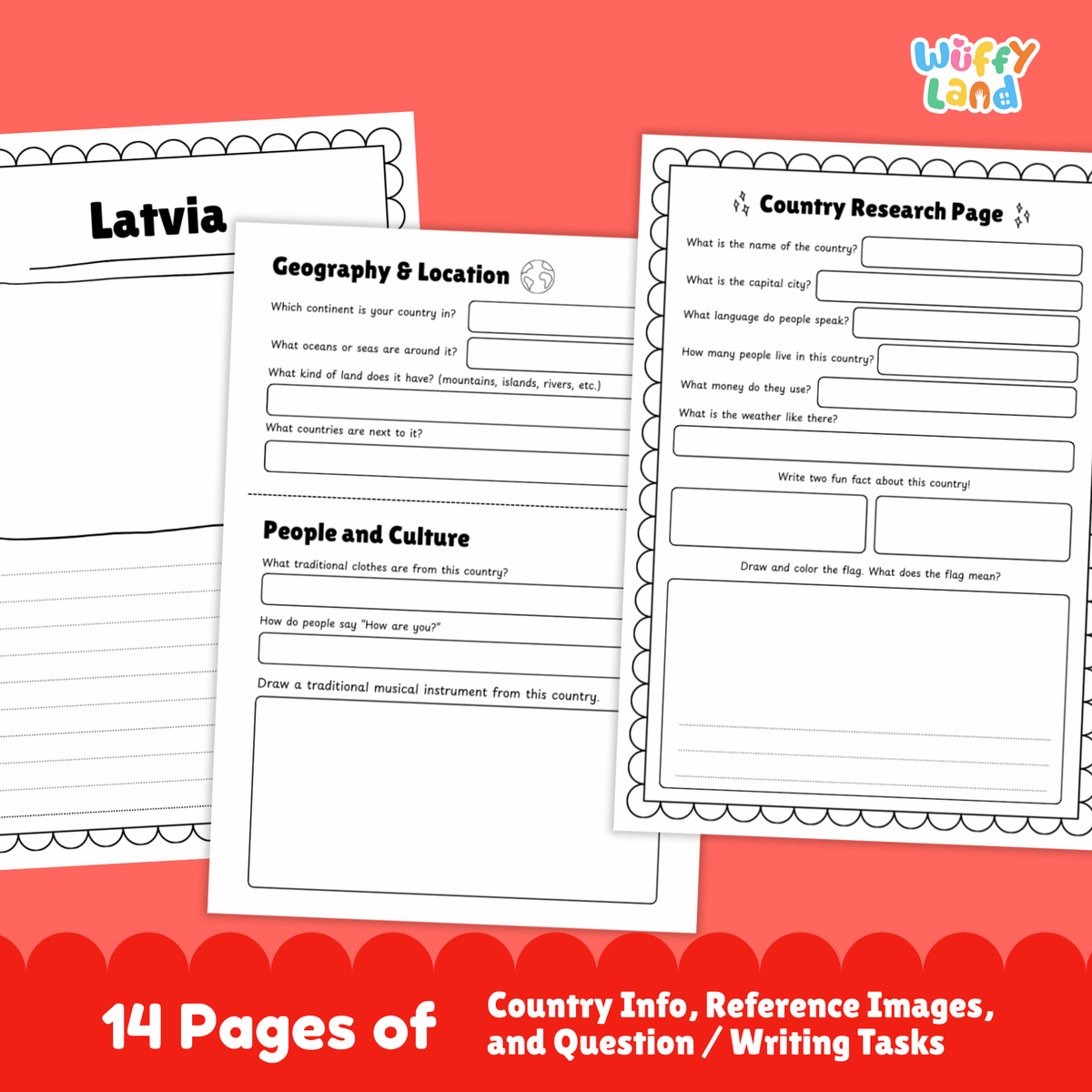 LATVIA Country Study | Geography Research Project & Printable Worksheets