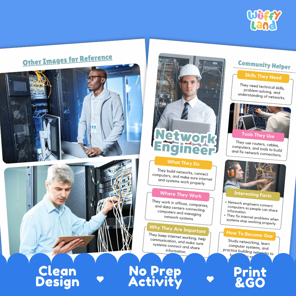 Print and go digital PDF writing worksheets with clean design layout, researcher name line, and zero prep classroom format