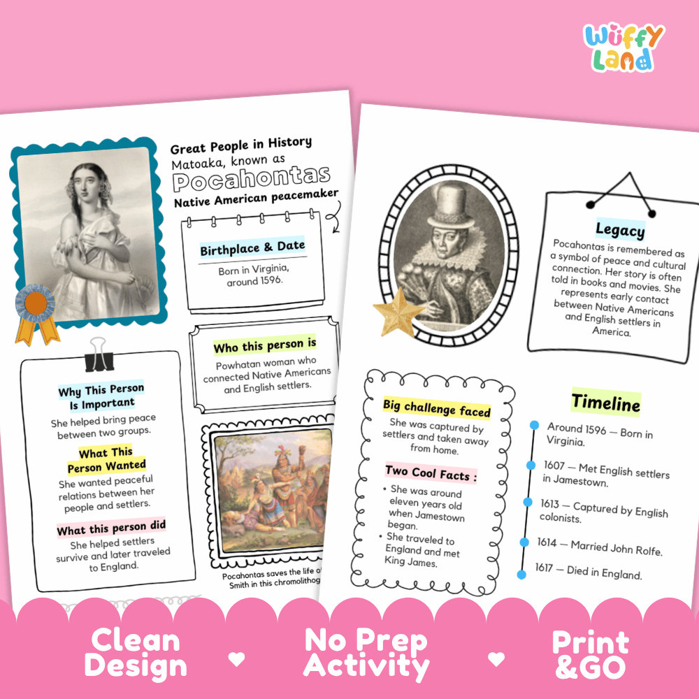 Maria Tallchief Famous People Research Page Graphic Organizer and Biography Worksheets