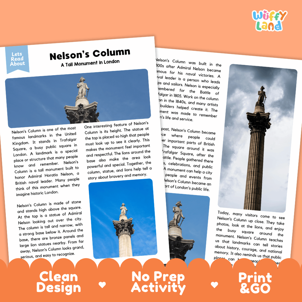 Prague Castle Landmark Reading Passages and Comprehension Worksheets