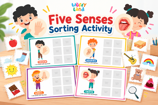 Five Senses Sorting Activity for Kids: Fun Preschool Learning