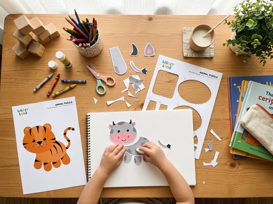 Animal Cut and Paste Puzzles for Kids: 7 Fun Learning Activities
