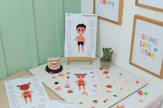 Learn & Identify with Our Fun Body Part Matching Activity!