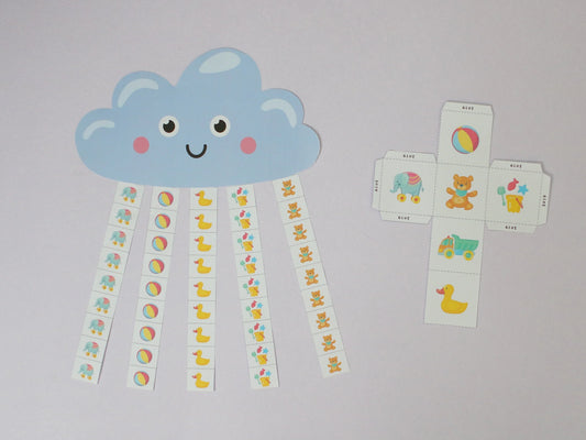 Scissor Practice Games: Cloud Cutting  for a Cheerful Activity 🌦️