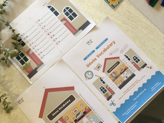 Explore and Learn: House Vocabulary Printable for Kids! 🏠🧠