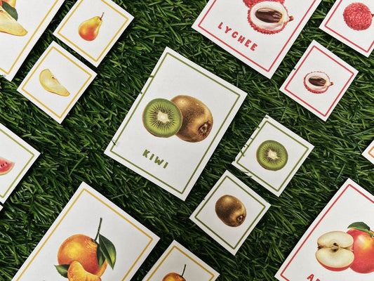 Montessori 3-Part Fruit Cards – A Fun Way to Learn Fruits! 🍓🍊🍍