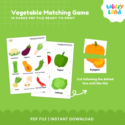 Vegetable Matching Game