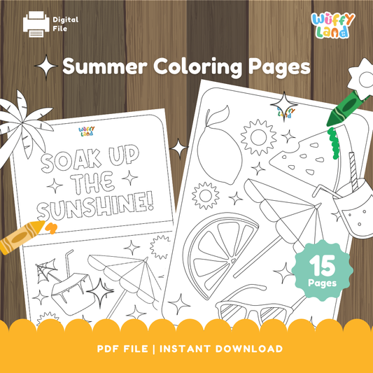 Summer Coloring Pages - Fun End-of-Year Activity for Kids!
