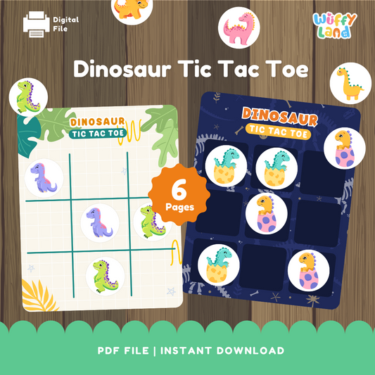 Dinosaurus Tic Tac Toe