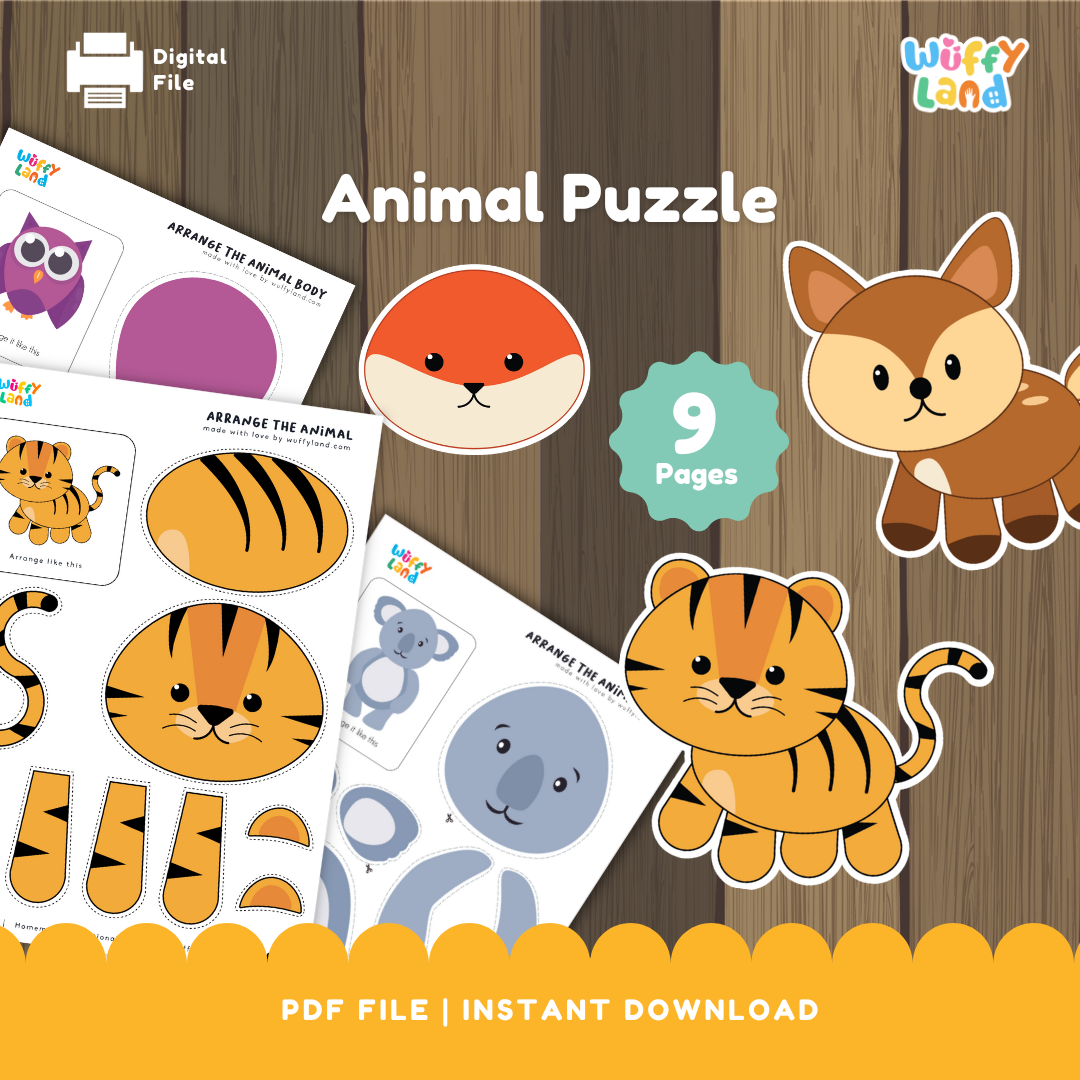 Animal Puzzle Tiger and Deer