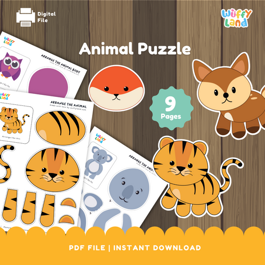 Animal Puzzle Tiger and Deer
