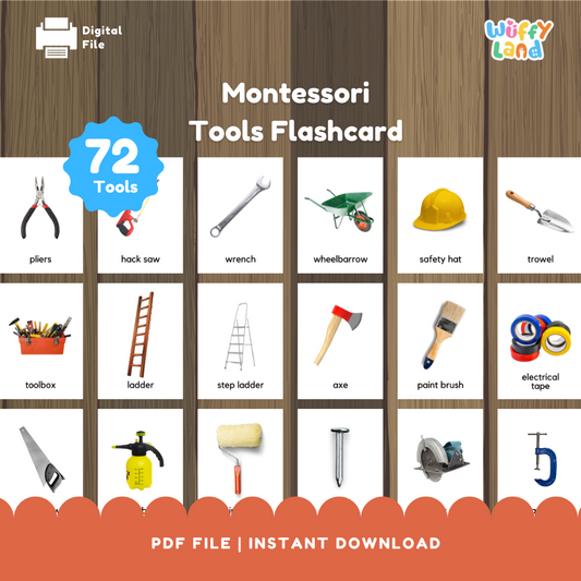 Montessori Tools Flashcard