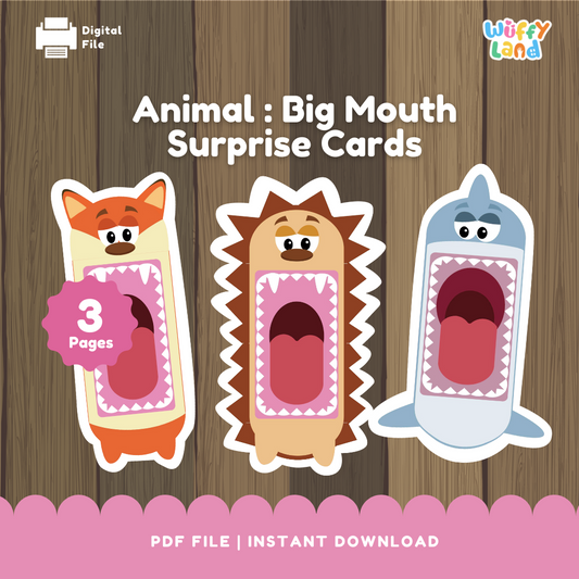 Animal : Big Mouth Surprise Cards