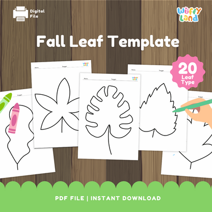 Fall Leaf Templates | Autumn Leaf Outlines for Crafts, Coloring &Classroom Activities