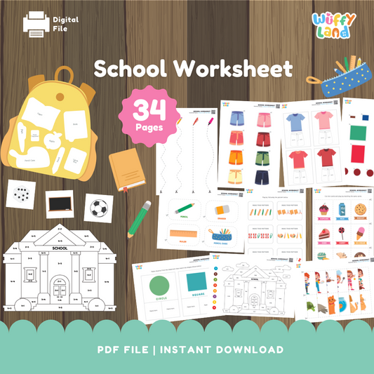 Back to School Worksheets for Kids - Educational Activities