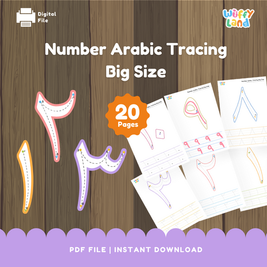 Number Arabic Tracing Big Size