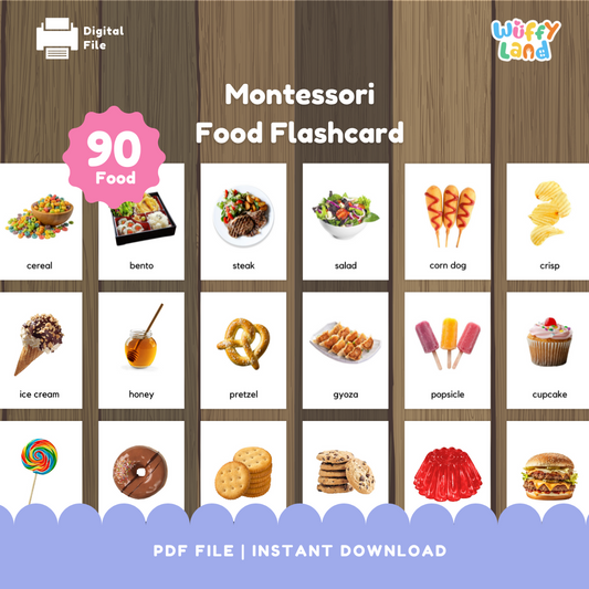 Montessori Food Flashcard