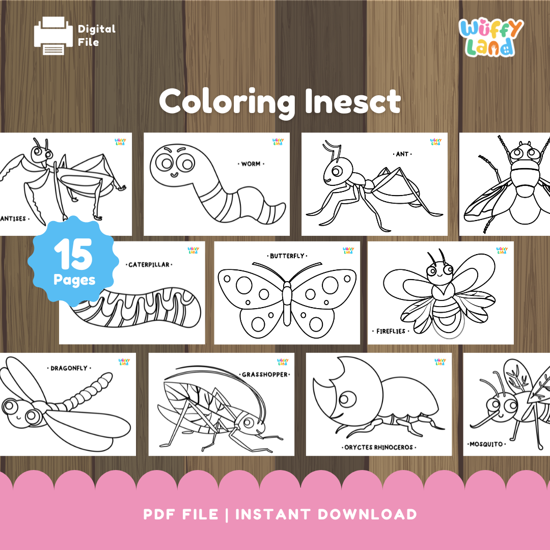 Coloring Insect – wuffyplayandlearn