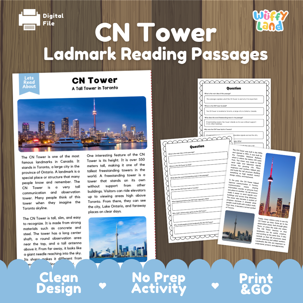 CN Tower Landmark Reading Passage and Comprehension Questions