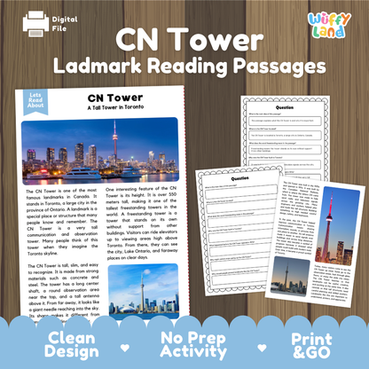 CN Tower Landmark Reading Passage and Comprehension Questions