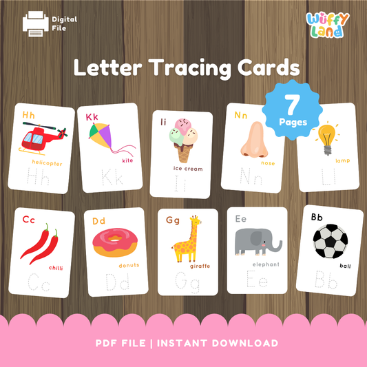 Letter Tracing Cards