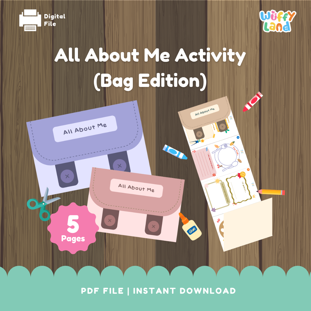 All About Me Activity Bag Edition | Back to School Craft &amp; Writing Prompts
