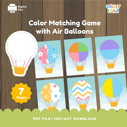 Color Matching Game with Air Balloons