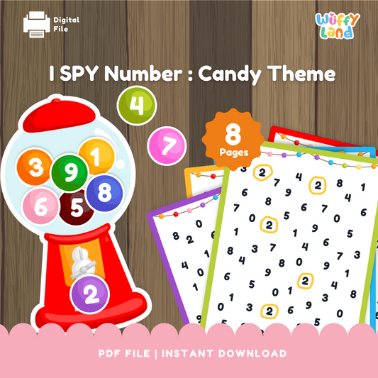 I Spy Number : Candy Theme