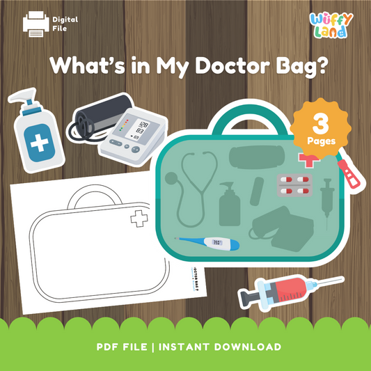 What's in My Doctor Bag? Pretend Play Printable - Preschool & Kindergarten Dramatic Play