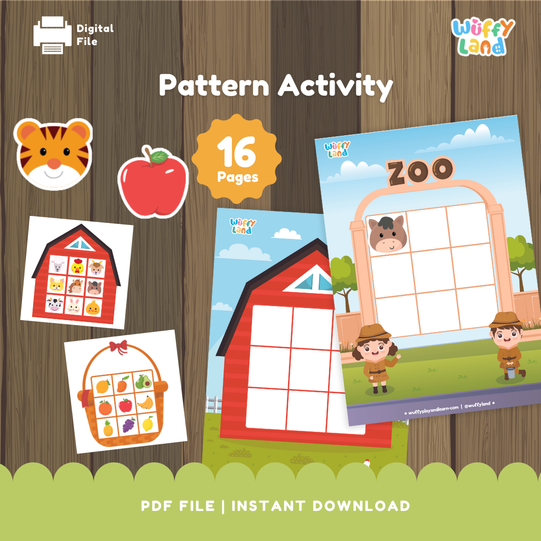 Pattern Recognition Activity for Kids – 16 Pages of Fun Learning Patterns! | PDF File | Instant Download