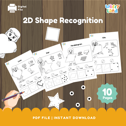 2D Shape Recognition Activities – Fun Printable Worksheets for Kids