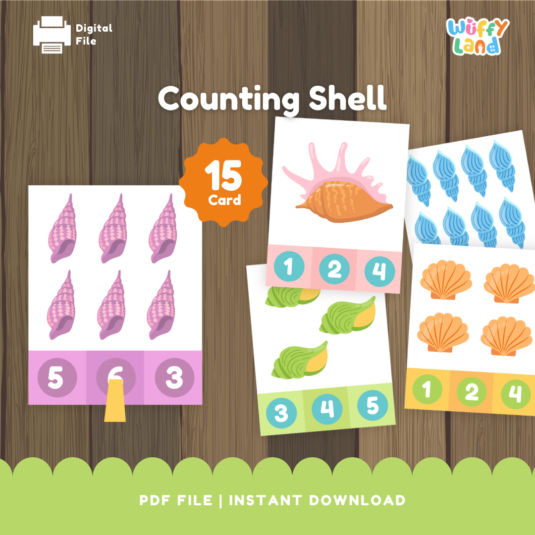 Counting Shell – wuffyplayandlearn