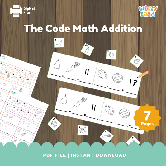 The Code Math Addition Worksheets - Fun Logic-Based Math Activity for Kids