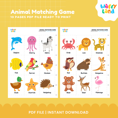 Animal Matching Game