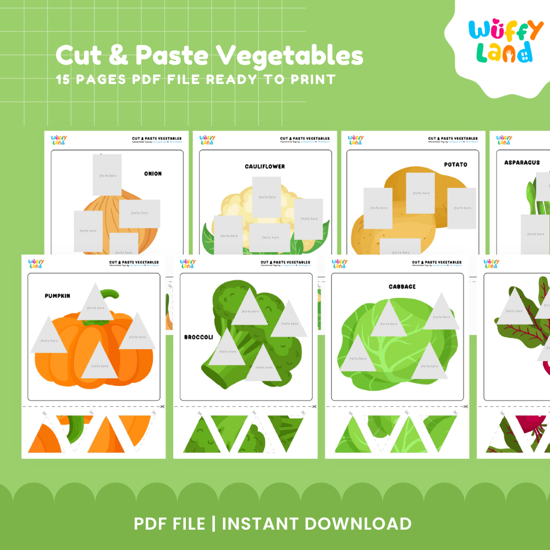 Cut and Paste Vegetables