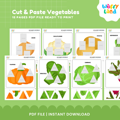 Cut and Paste Vegetables