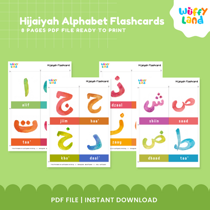 Hijaiyah Alphabet Flashcards