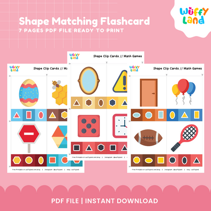 Shape Matching Flashcard