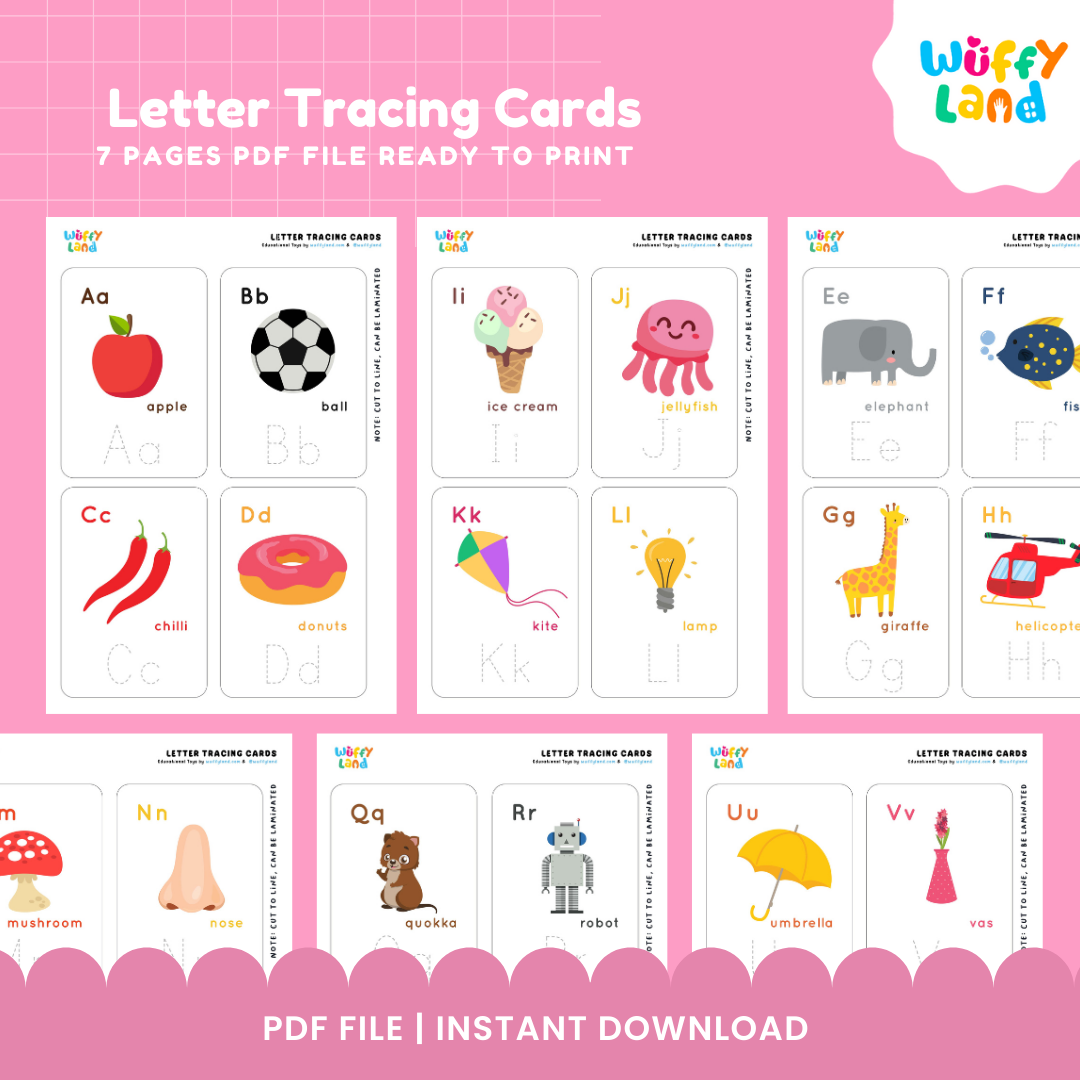 Letter Tracing Cards