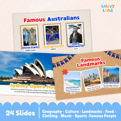 Australia Country Study Kid Friendly Geography & Culture PDF Slides