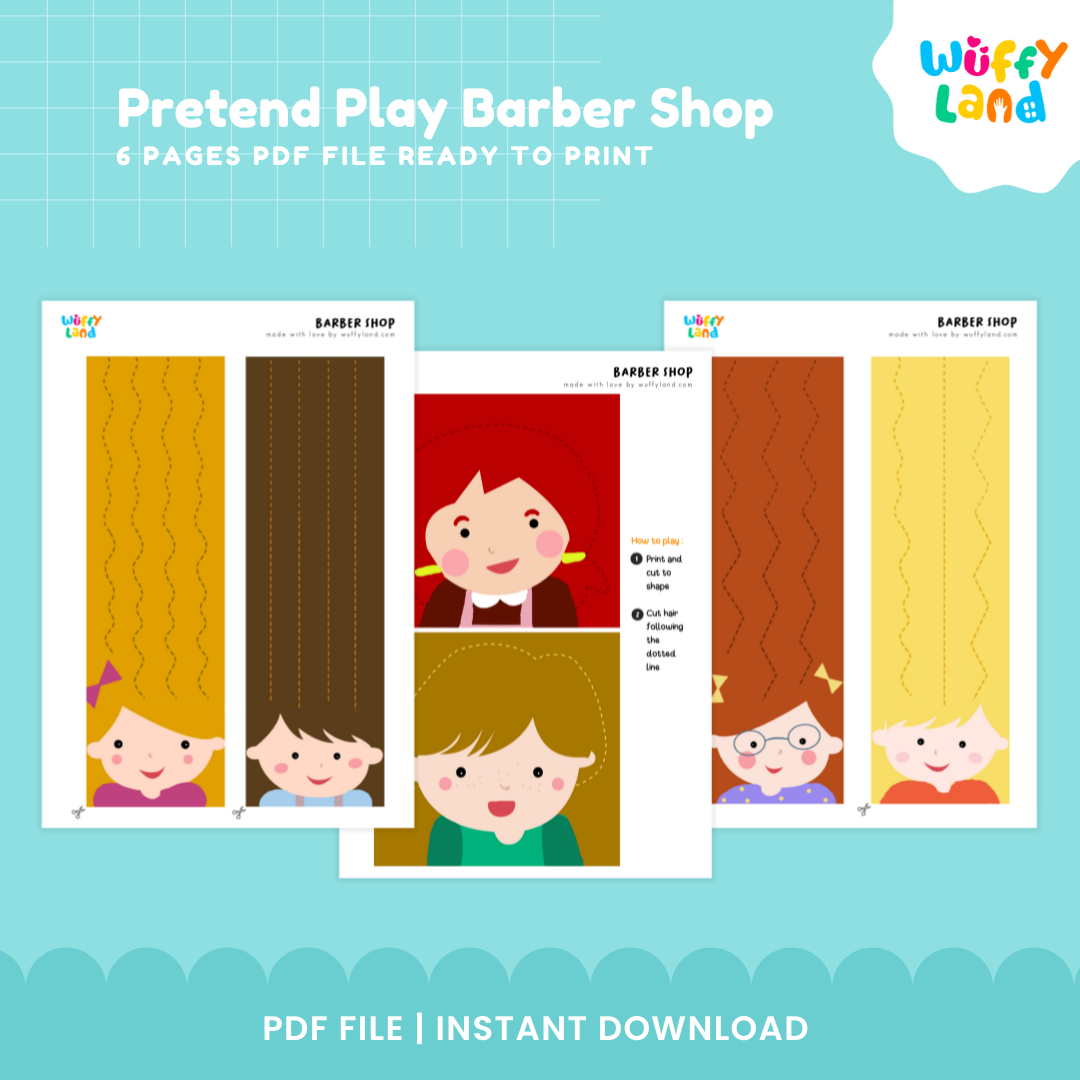 Pretend play barber shop