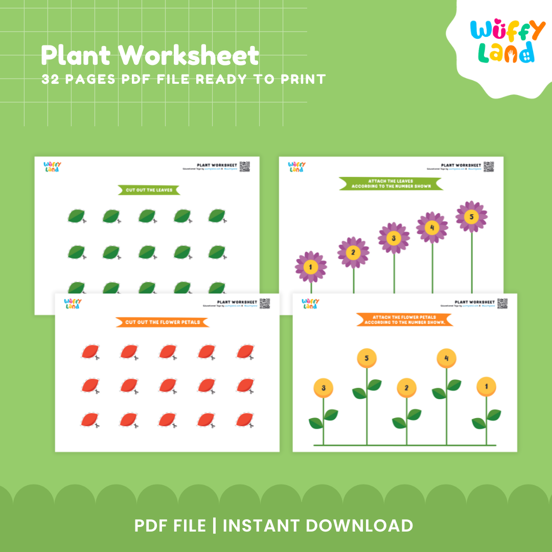 Plant Learning Worksheets for Kids - Printable Education Activities