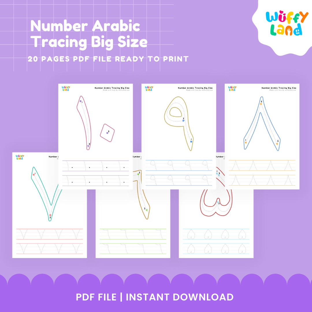 Number Arabic Tracing Big Size