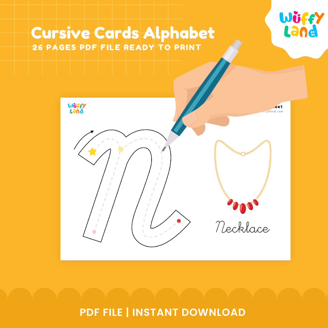 Cursive Cards Alphabet