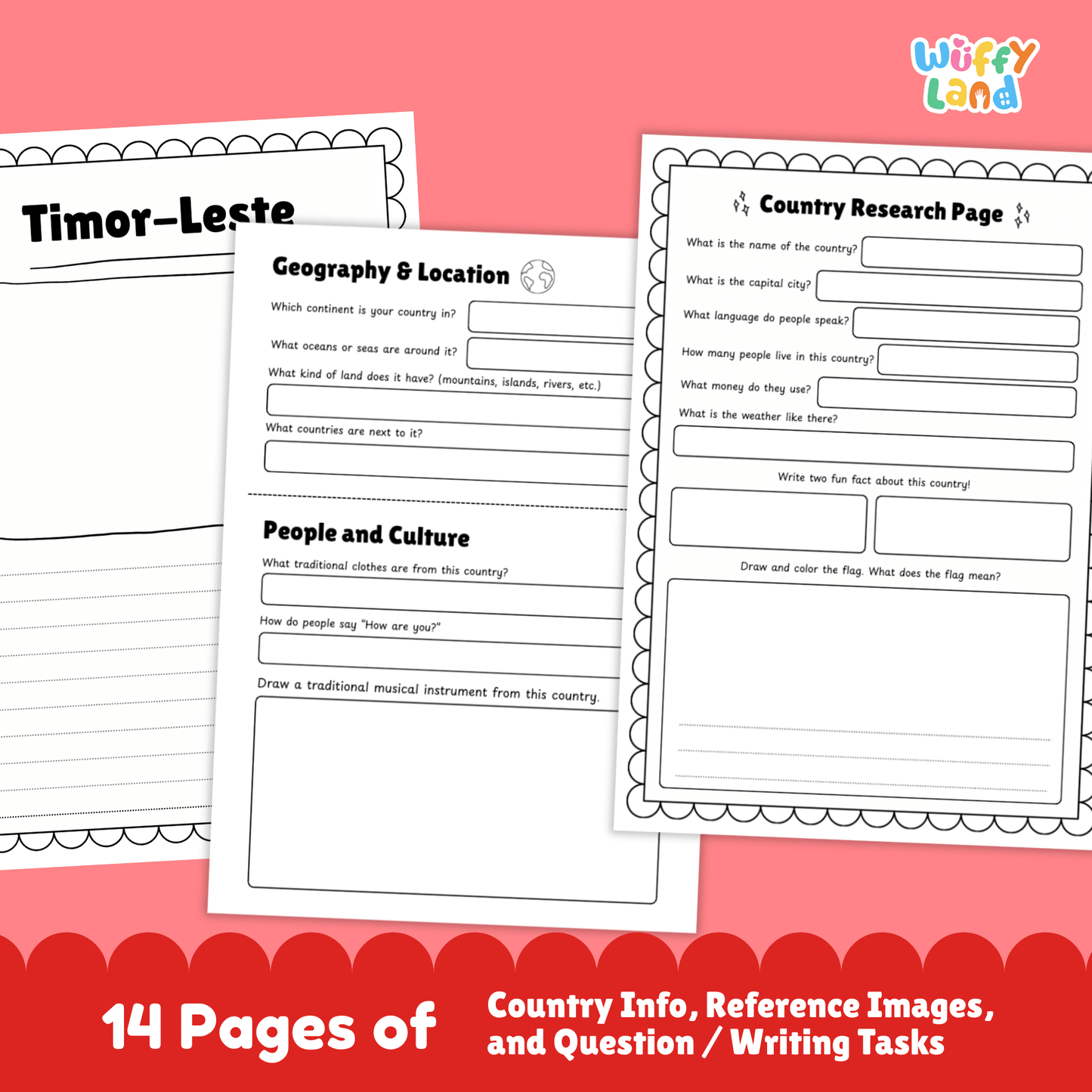 Timor-Leste Country Study | East Timor Geography Research Project & Worksheets
