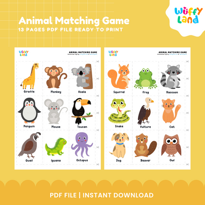 Animal Matching Game