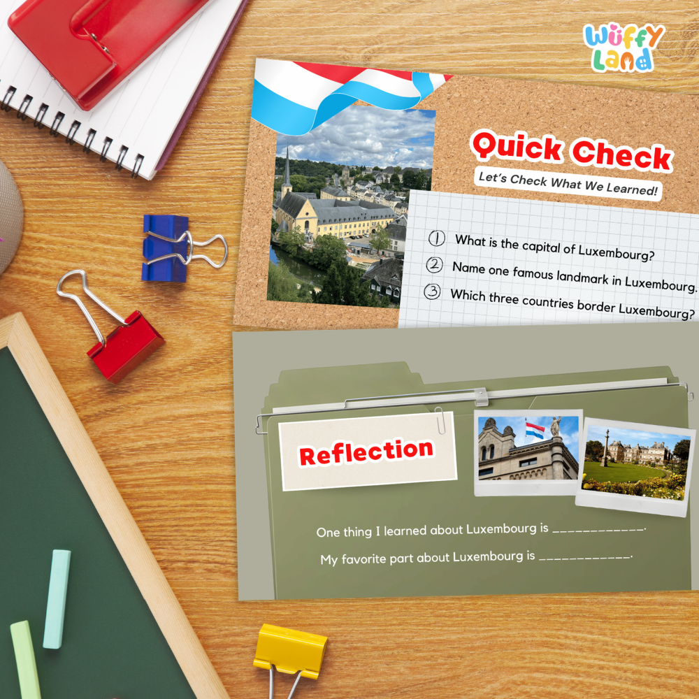 Luxembourg Country Study Kid Friendly Geography & Culture PDF Slides