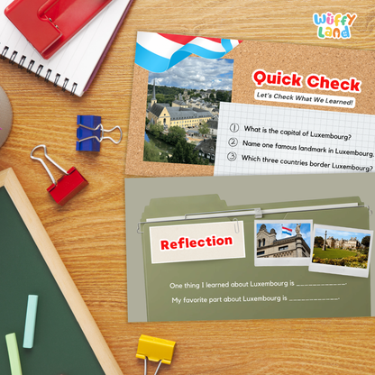 Luxembourg Country Study Kid Friendly Geography & Culture PDF Slides