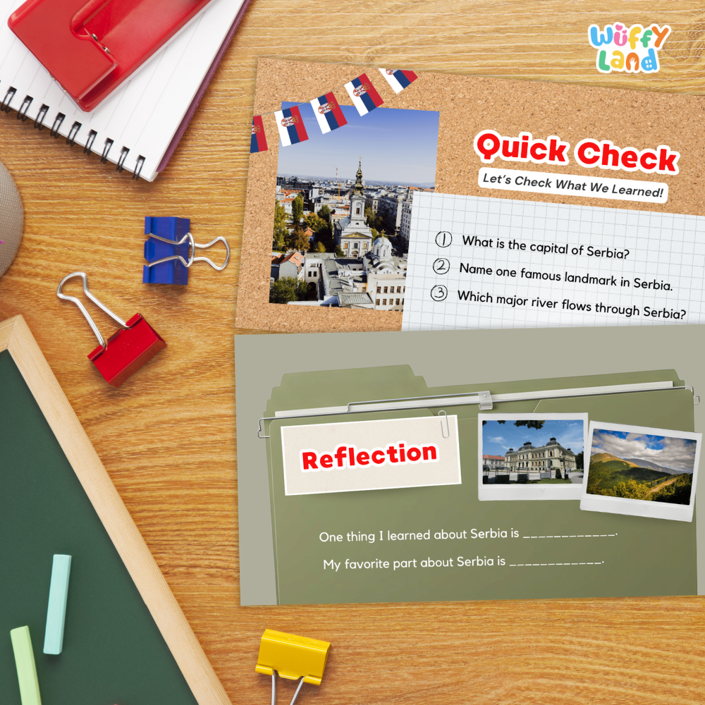 Serbia Country Study Kid Friendly Geography & Culture PDF Slides
