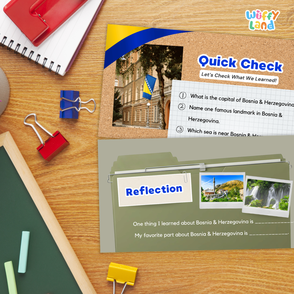Bosnia and Herzegovina Country Study Kid Friendly Geography & Culture PDF Slides